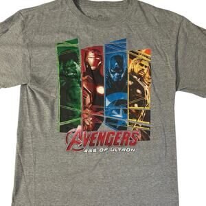 Marvel Avengers the Age of Ultron Gray T Shirt Youth Large
